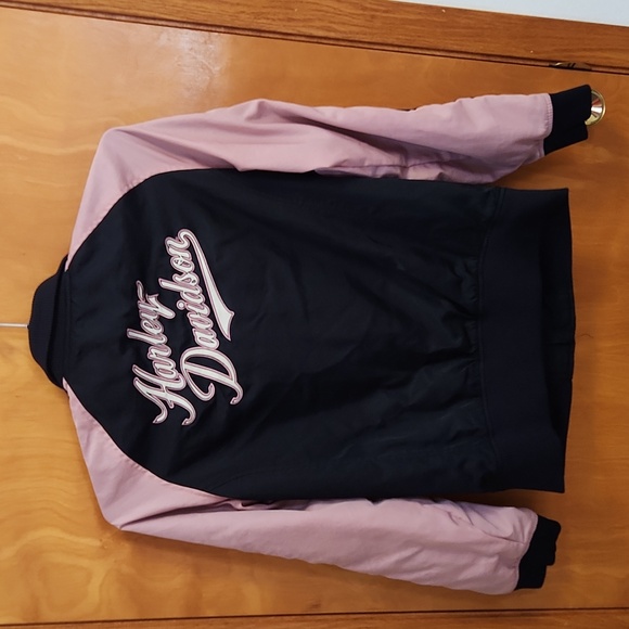 Womens Jacket, Harley-Davidson, Large, Pink/Black - Picture 5 of 8